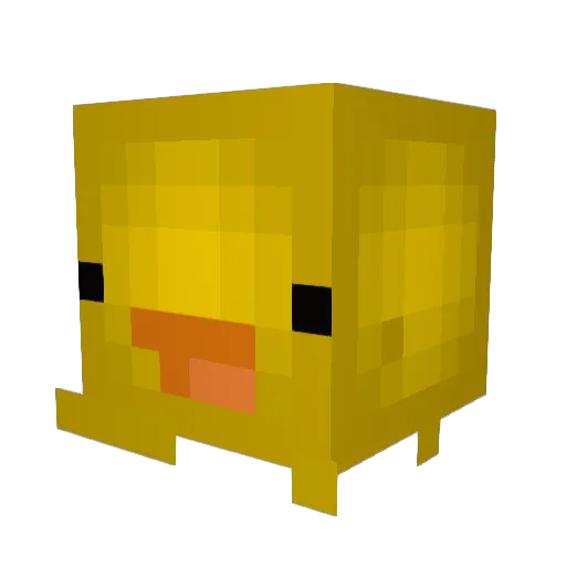 LEMONE45 Minecraft avatar head, 3D render