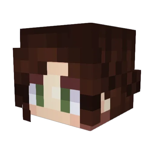 LEMONSHORTCAKE Minecraft avatar head, 3D render