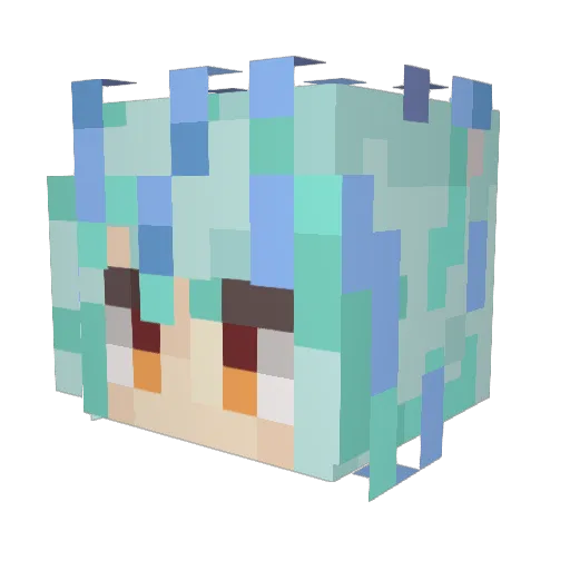 LENNXIAN Minecraft avatar head, 3D render