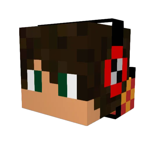 LEO25craft Minecraft avatar head, 3D render