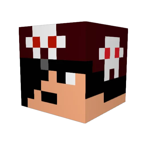 LEOCAETANO03 Minecraft avatar head, 3D render