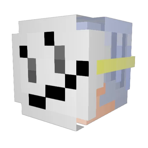 LEOGame_03 Minecraft avatar head, 3D render