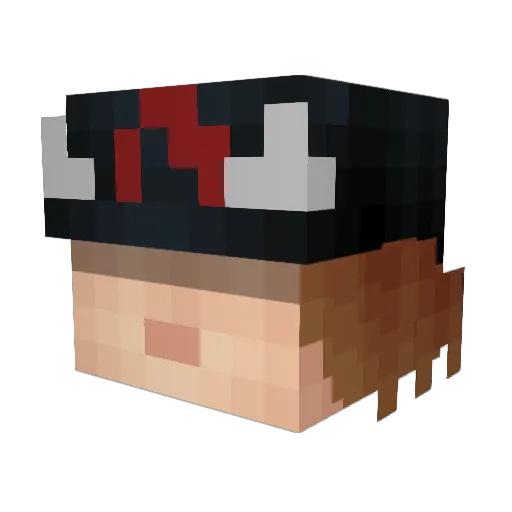 LEOMK4 Minecraft avatar head, 3D render
