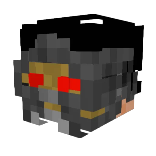 LEONHAR7 Minecraft avatar head, 3D render