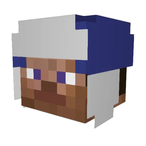 LEONKIMM Minecraft avatar head, 3D render
