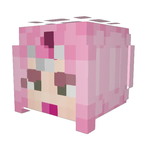 LEONVIKTOR Minecraft avatar head, 3D render