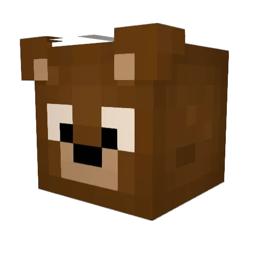LEONVRD Minecraft avatar head, 3D render