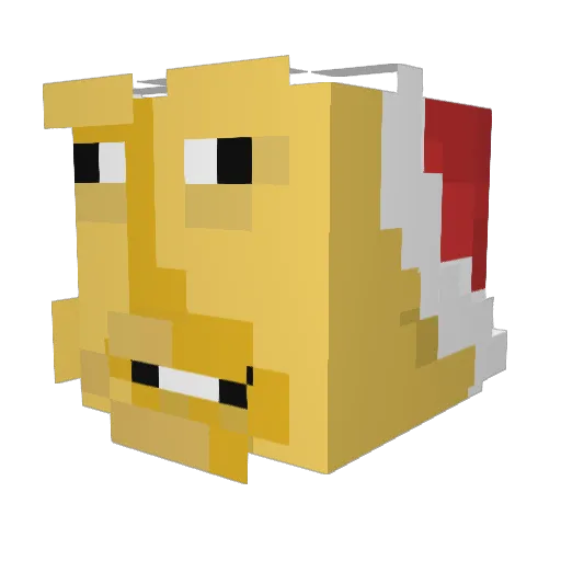 LEOONAUF180 Minecraft avatar head, 3D render