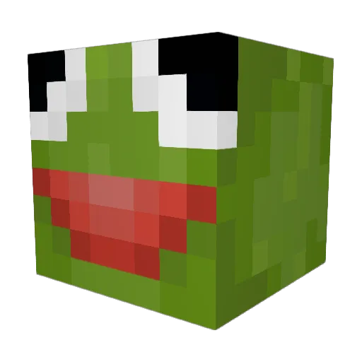 LERKPhoenix Minecraft avatar head, 3D render