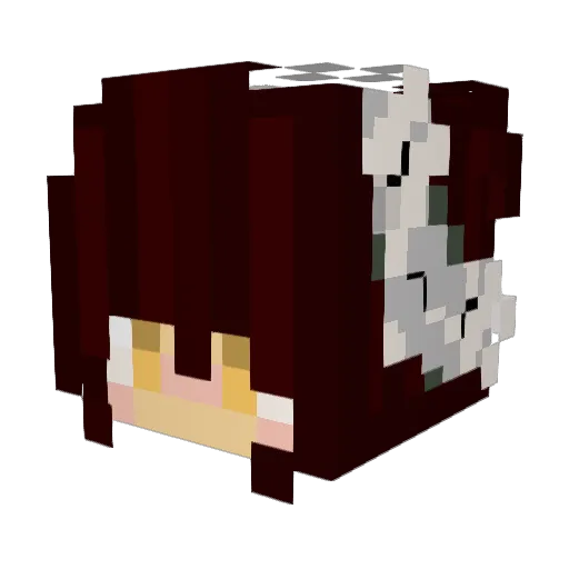 LESKNOCKBACK Minecraft avatar head, 3D render
