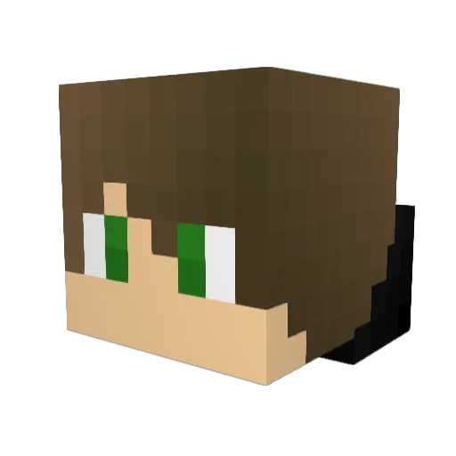 LESTBRO Minecraft avatar head, 3D render