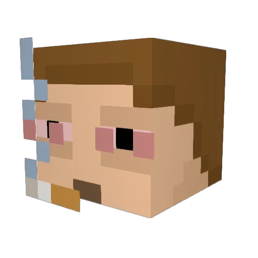 LESad1sticph3nom Minecraft avatar head, 3D render