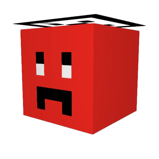 LETHALG6 Minecraft avatar head, 3D render