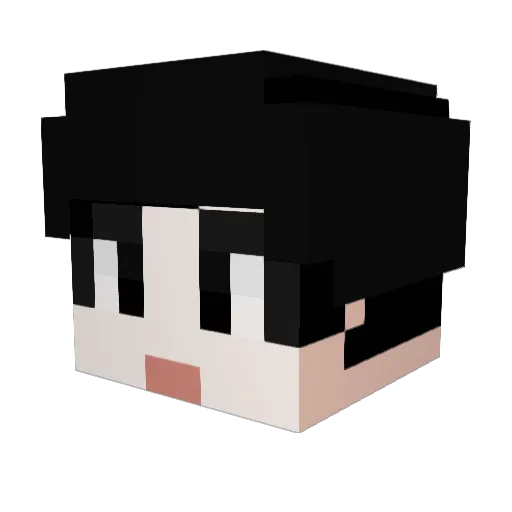 LEVIE_ Minecraft avatar head, 3D render