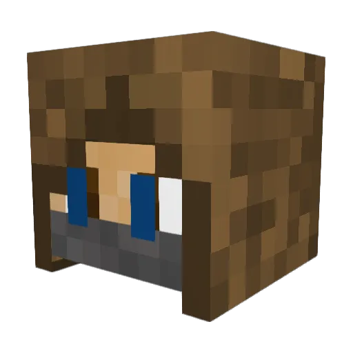 LEVI_GOJ Minecraft avatar head, 3D render