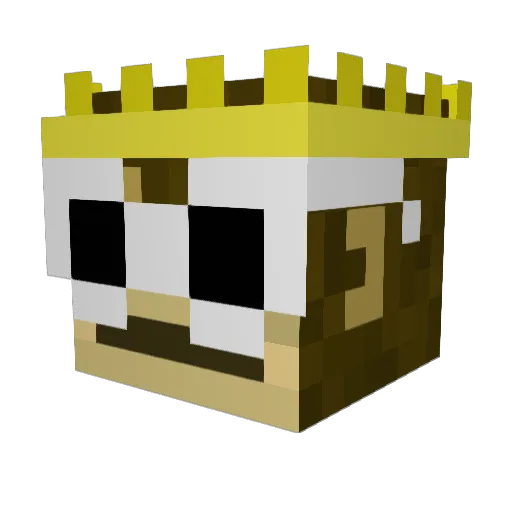 LEWISBALL5050 Minecraft avatar head, 3D render