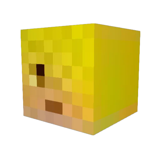 LEWISWILKEZ Minecraft avatar head, 3D render