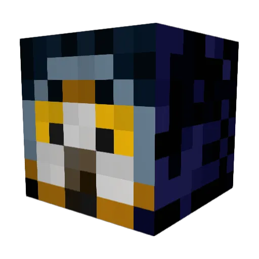 LEWIS_111507 Minecraft avatar head, 3D render