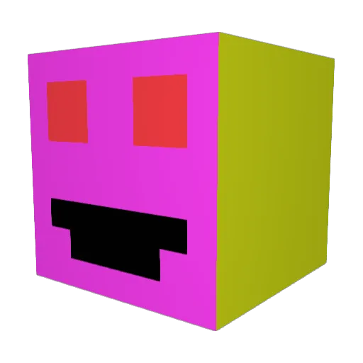 LEXEUSs Minecraft avatar head, 3D render