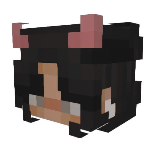 LEXievelyn Minecraft avatar head, 3D render