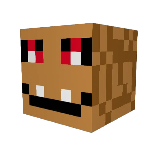 LE_CrispySoy Minecraft avatar head, 3D render