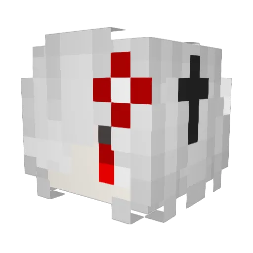 LE_sugar Minecraft avatar head, 3D render