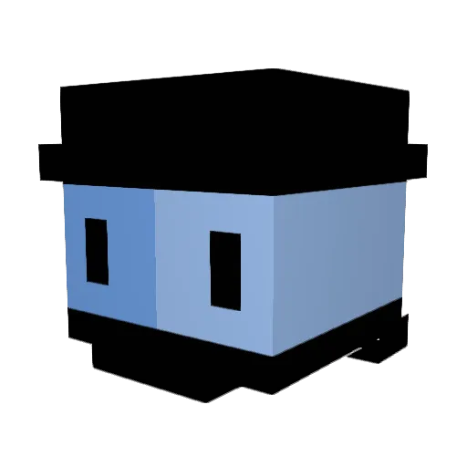 LEbaba69 Minecraft avatar head, 3D render