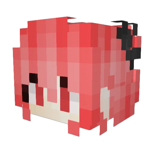 LEfreet Minecraft avatar head, 3D render