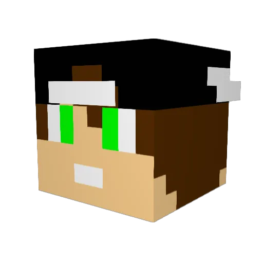 LEgITgH0sT Minecraft avatar head, 3D render