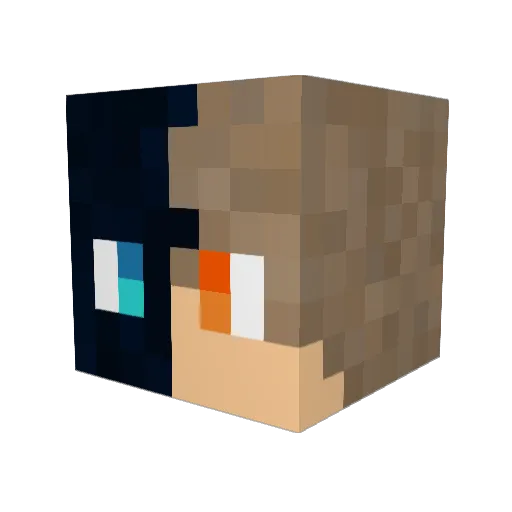 LEgOmer_YT Minecraft avatar head, 3D render