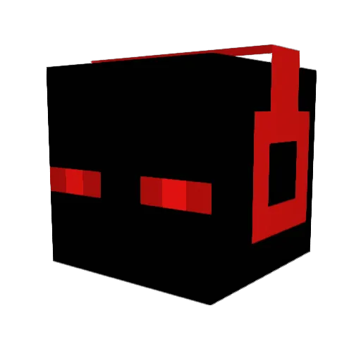 LF20 Minecraft avatar head, 3D render