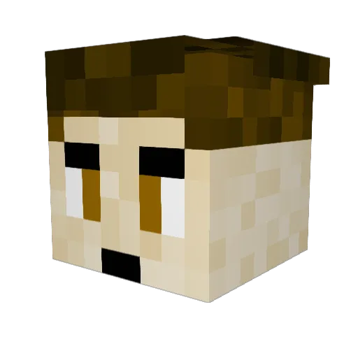 LFCHawkeye Minecraft avatar head, 3D render