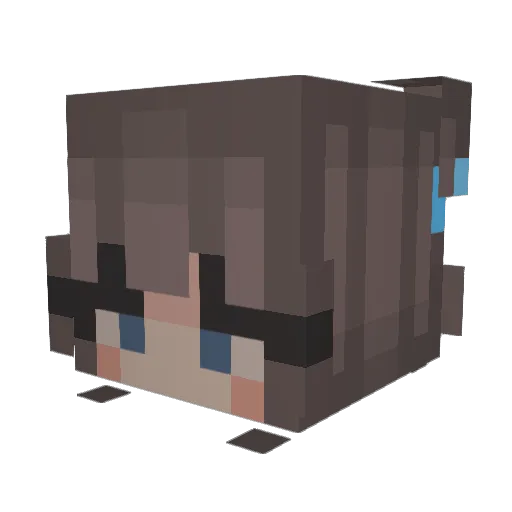 LFFB_Ardwolf Minecraft avatar head, 3D render