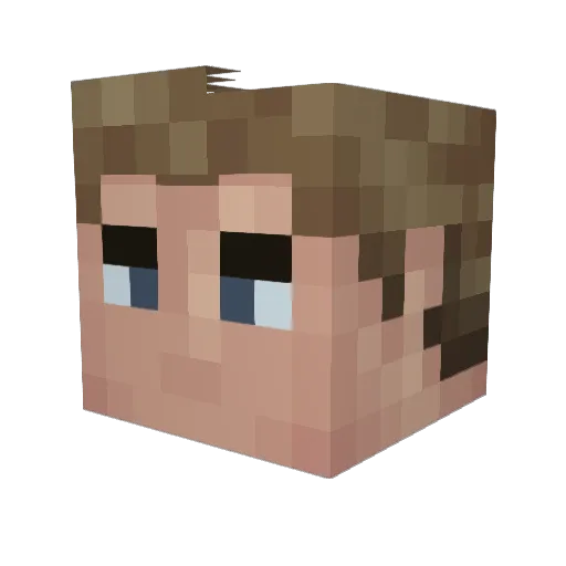LFHAD Minecraft avatar head, 3D render