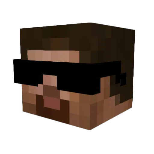 LFRRR Minecraft avatar head, 3D render