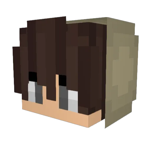 LFRurage Minecraft avatar head, 3D render