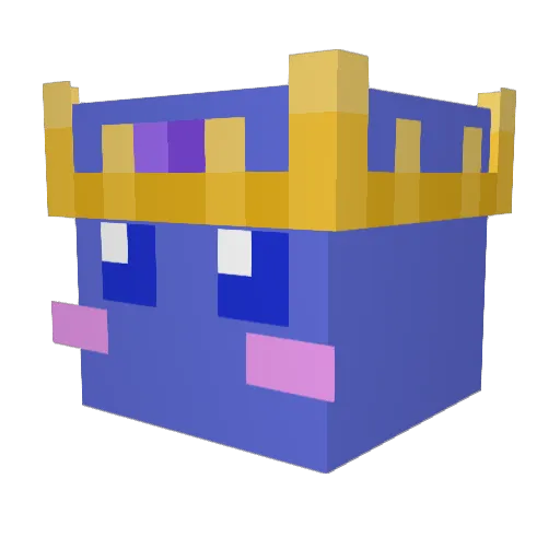 LF_MoonMan Minecraft avatar head, 3D render