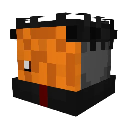 LFeGirl Minecraft avatar head, 3D render