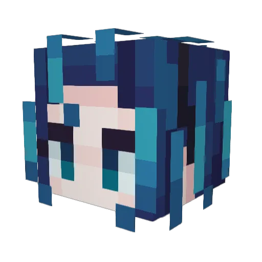LFloy Minecraft avatar head, 3D render
