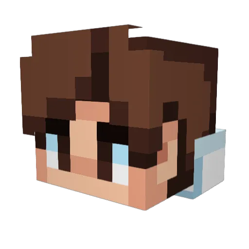 LFraga03 Minecraft avatar head, 3D render