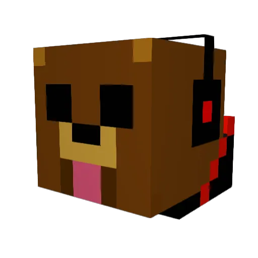 LFriends Minecraft avatar head, 3D render