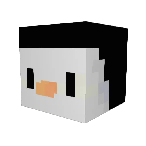 LGBTQsupport Minecraft avatar head, 3D render