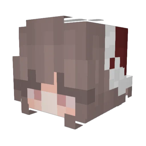 LGFox Minecraft avatar head, 3D render