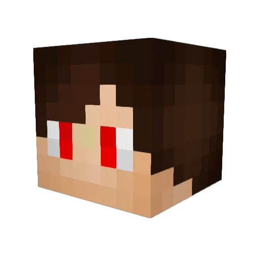 LGHopper Minecraft avatar head, 3D render