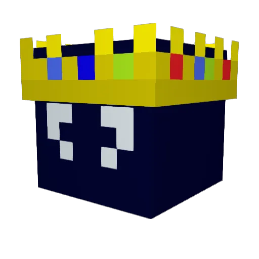 LGPS Minecraft avatar head, 3D render