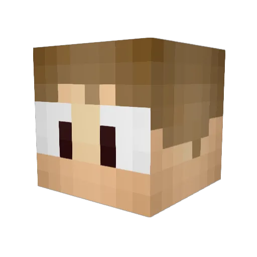 LGPico Minecraft avatar head, 3D render