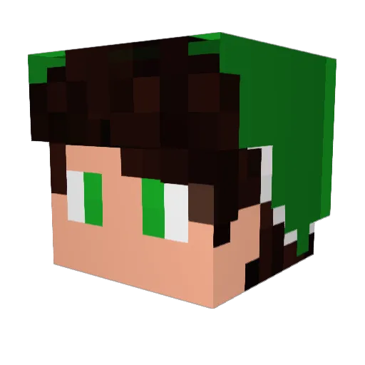 LGS_MatixMC Minecraft avatar head, 3D render