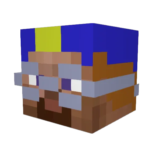 LGT_N1GHTMR3_ Minecraft avatar head, 3D render
