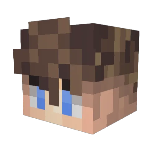 LGXB1 Minecraft avatar head, 3D render