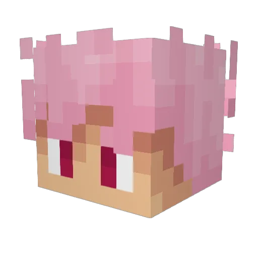 LGbeamm Minecraft avatar head, 3D render